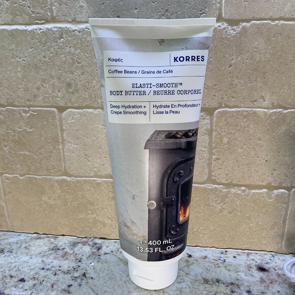 Korres COFFEE BEANS Jumbo-Size ElastiSmooth Body Butter Jumbo Size 13.53 oz - Picture 1 of 6